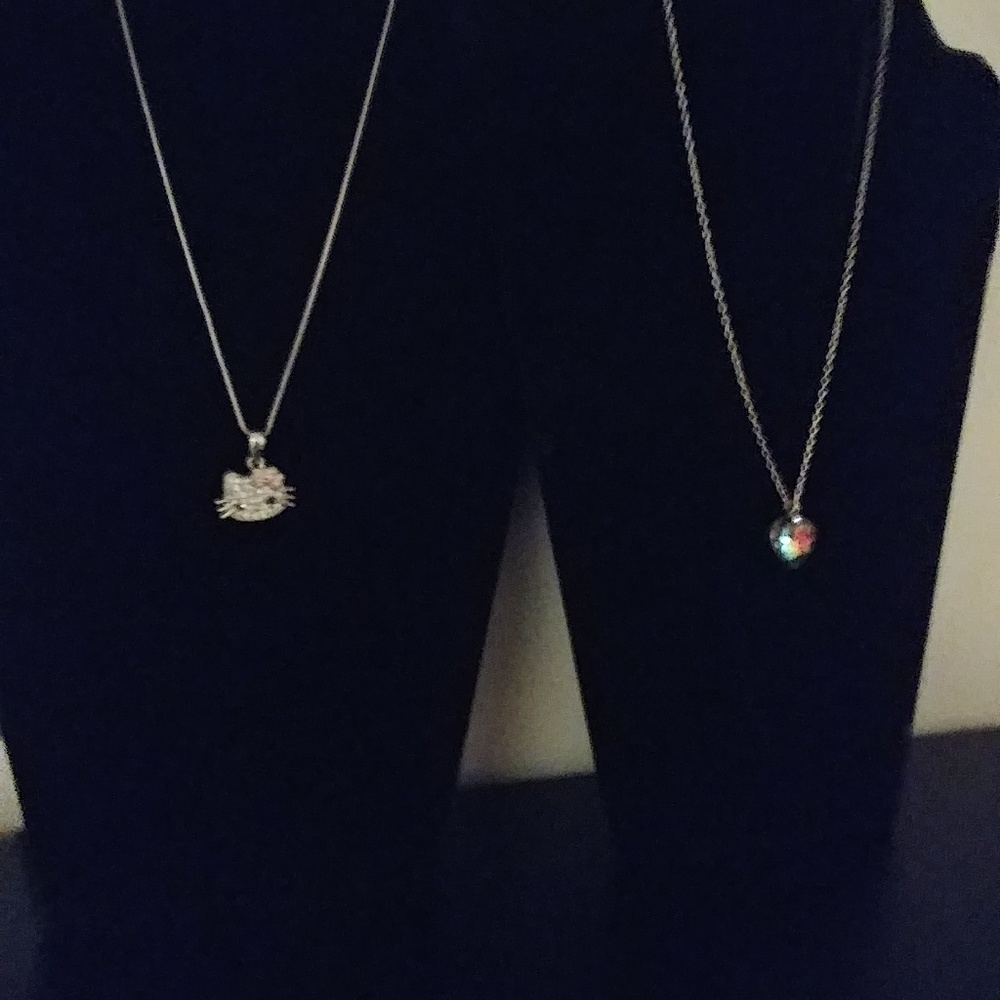 Girl Child 2 Piece Sparkling Hello Kitty and Heart